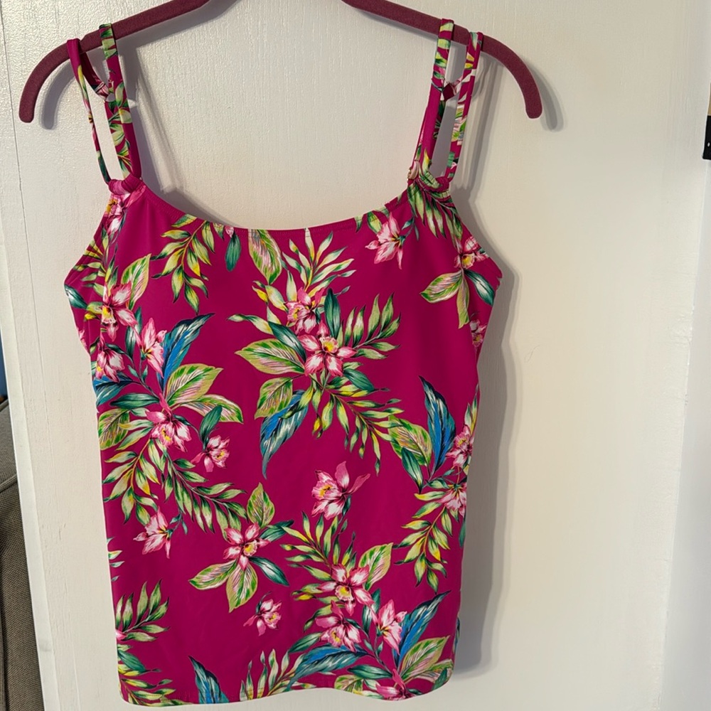 Sunsets Taylor Printed Underwire Tankini Top